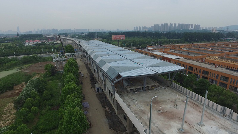 南京宁和城际轨道交通ＴＡ-08标主站房钢结构项目.JPG